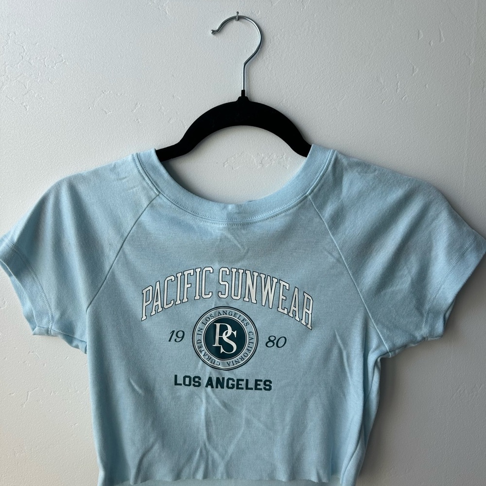 Pacific Sunwear Sky Blue Graphic Tee